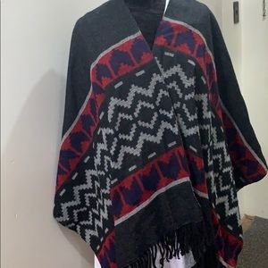 REVERSIBLE Cape from Plenty One Size